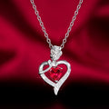 Elegant Style Heart Shaped Pendant Necklace Hollow Design Mother'S Day Gift Party Suitable for Best Friends without Box